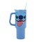Disney Lilo & Stitch Face Stainless Steel Tumbler With Handle | Holds 40 Ounces